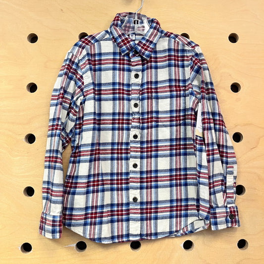 Cream/Red/Blue Flannel