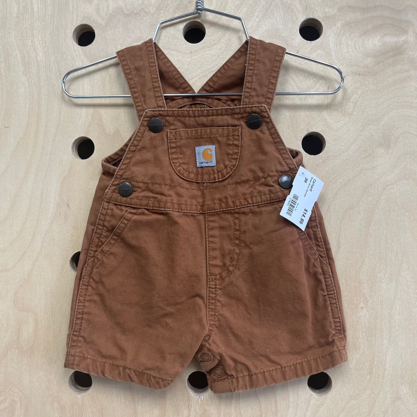 Brown Denim Shortalls