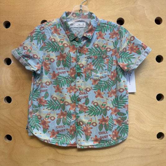 Light Blue Chill Surf Button Up