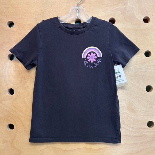 Black 'Flower Child' Tee