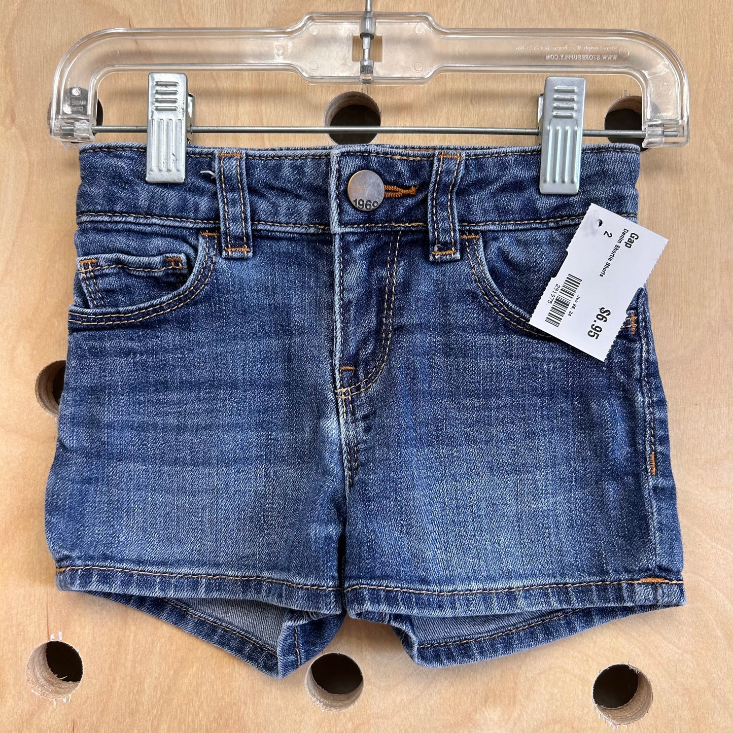 Denim Shortie Shorts