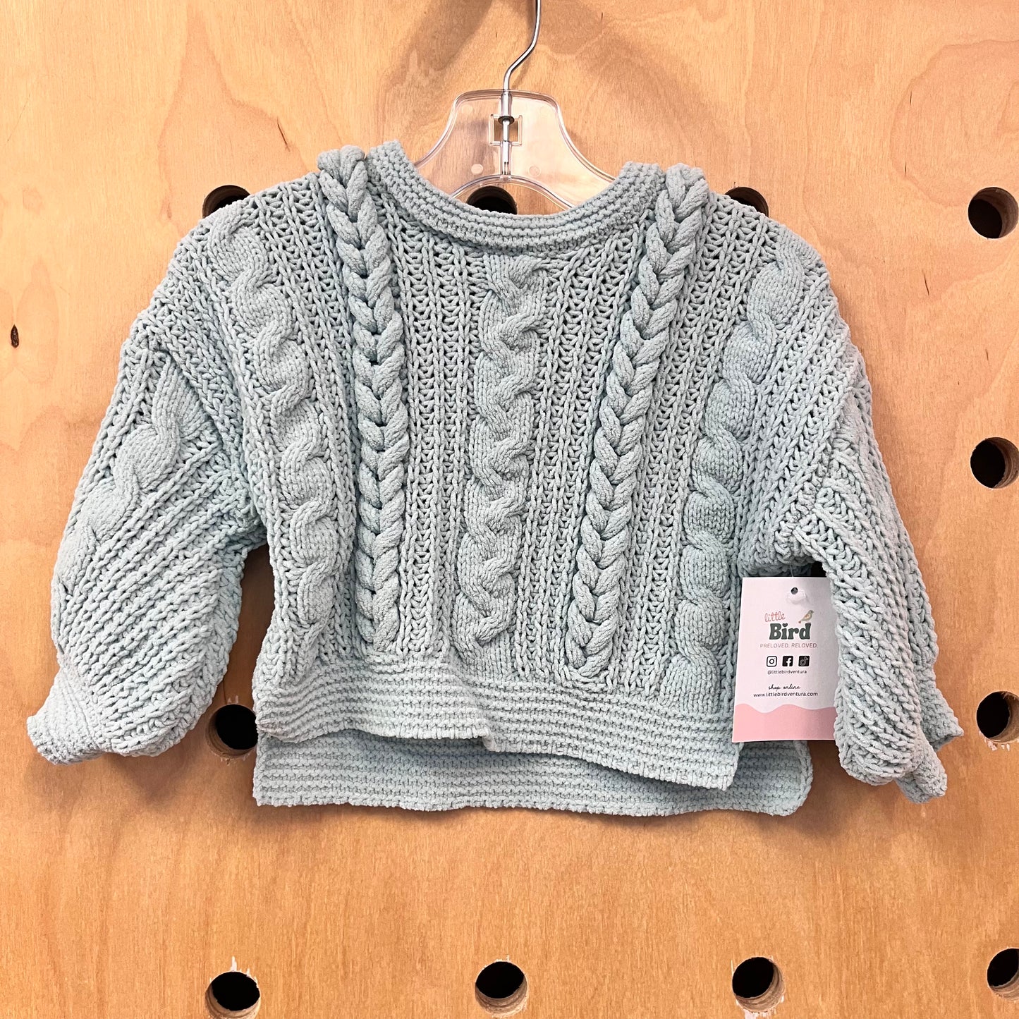Blue Chunky Knit Sweater
