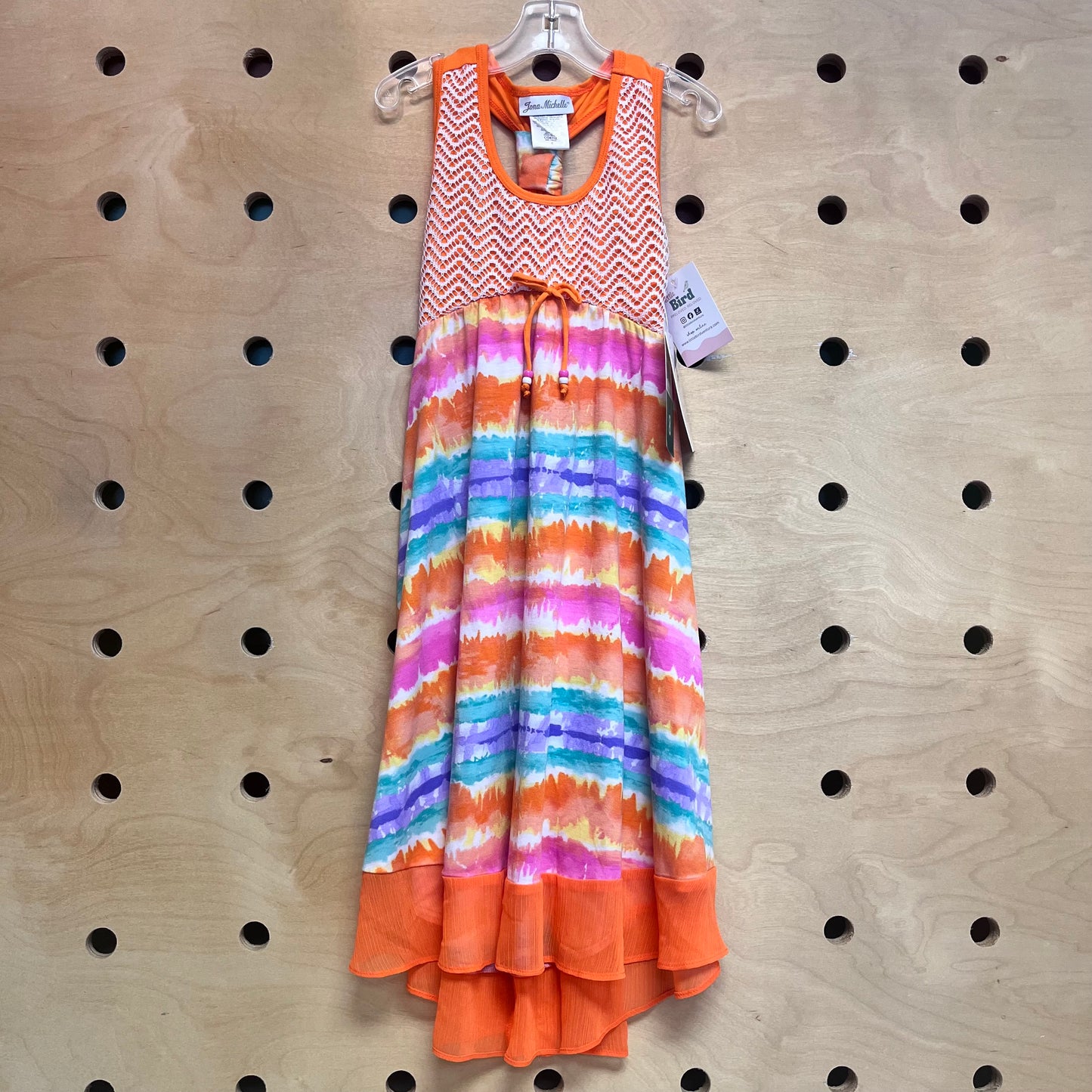 Orange Knit Colorful Dress NEW!!
