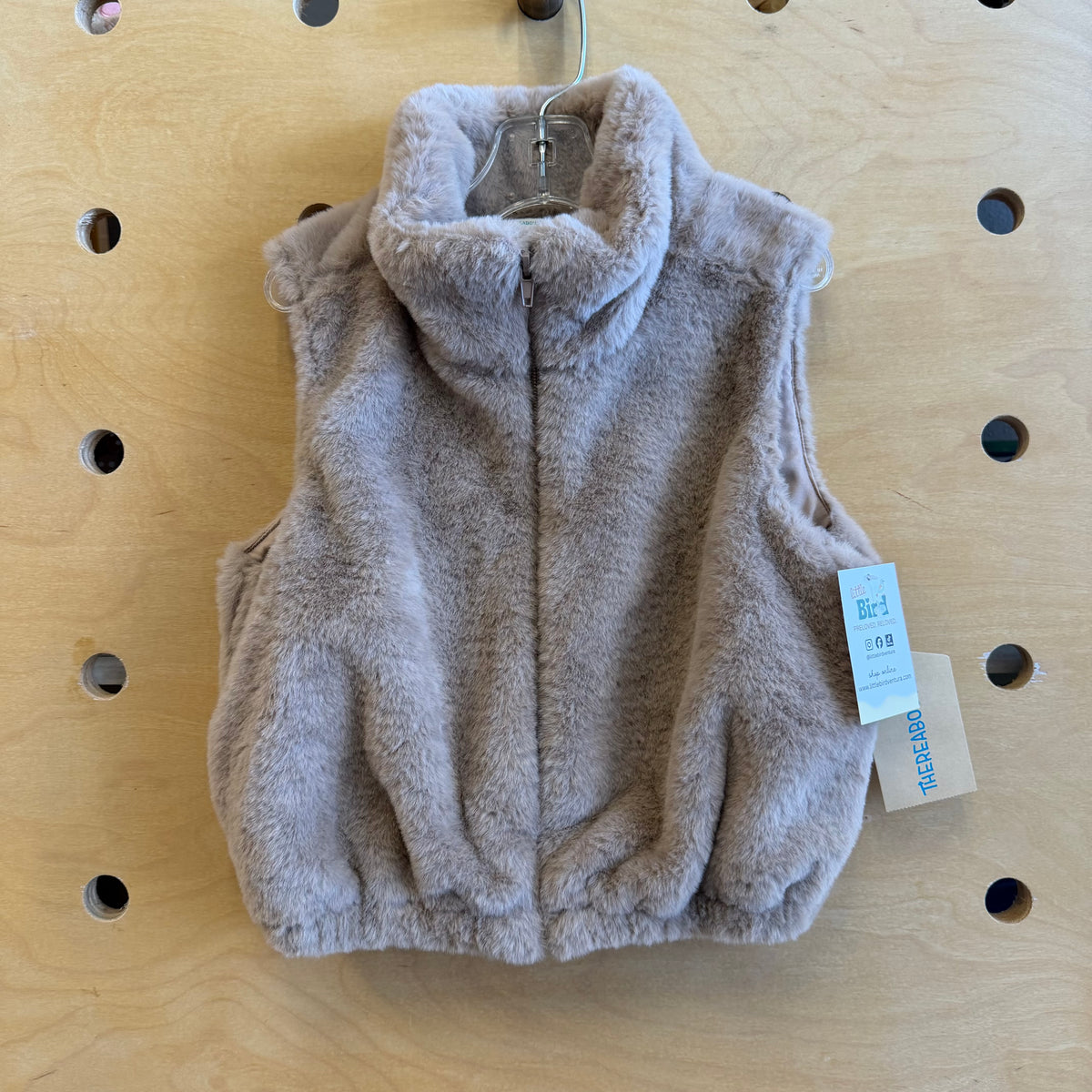 Brown Faux Fur Vest NEW!
