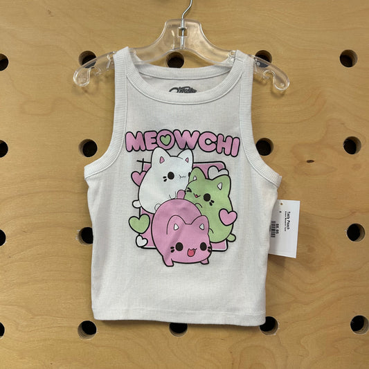 Cream Meowchi Tank