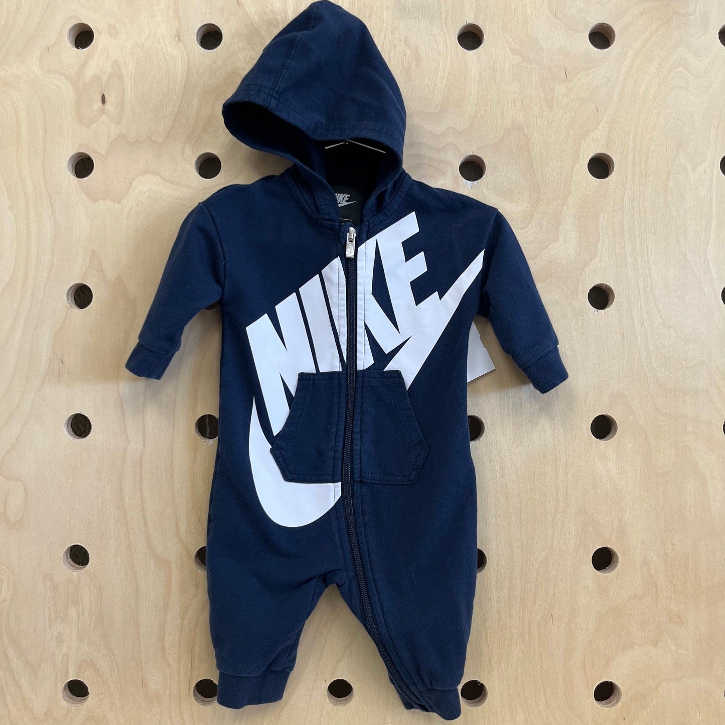Blue Hoodie Fleece Romper