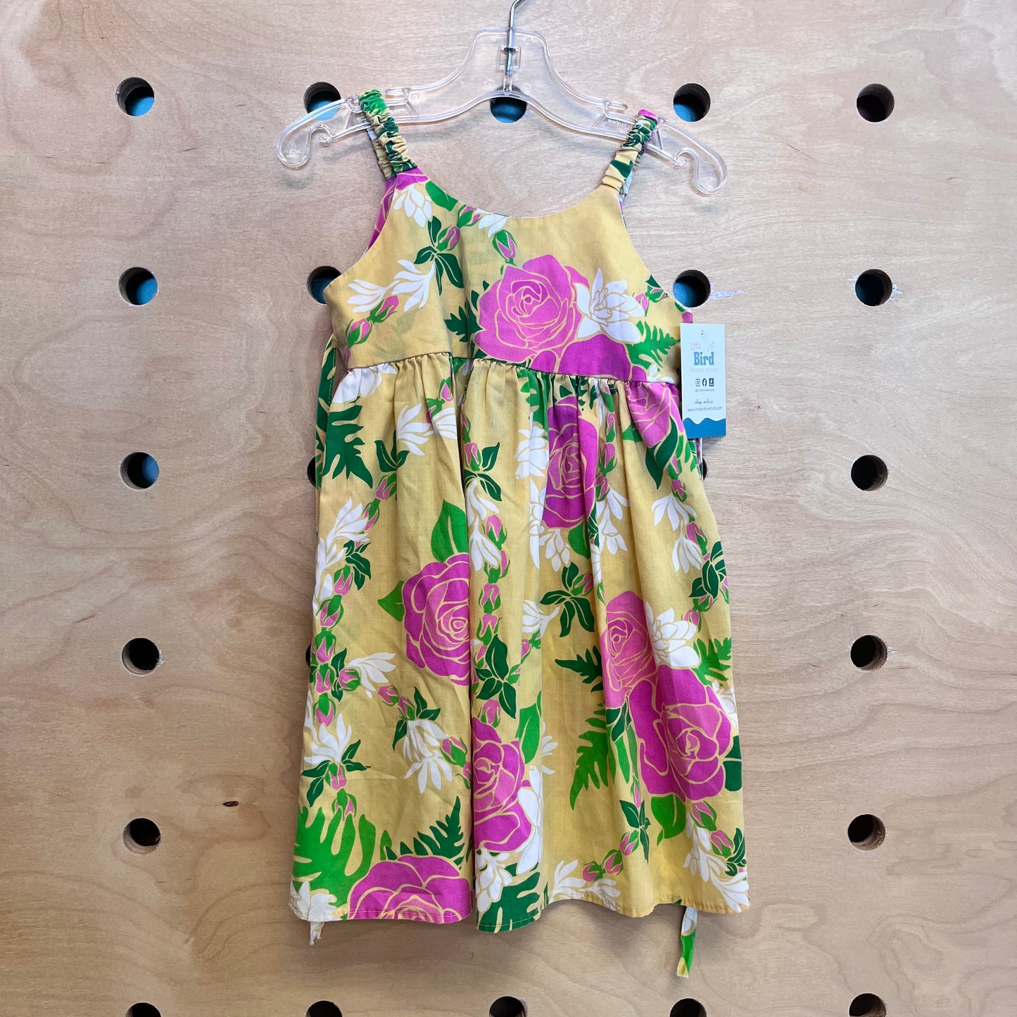 Yellow & Pink Floral Dress