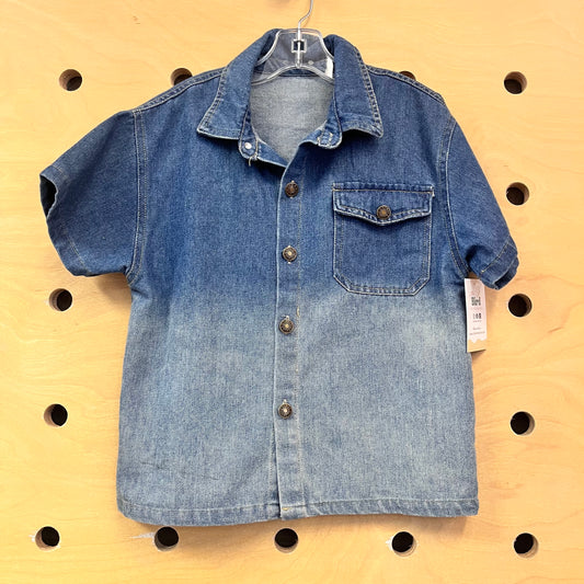 Two-Toned Soft Denim Button Up