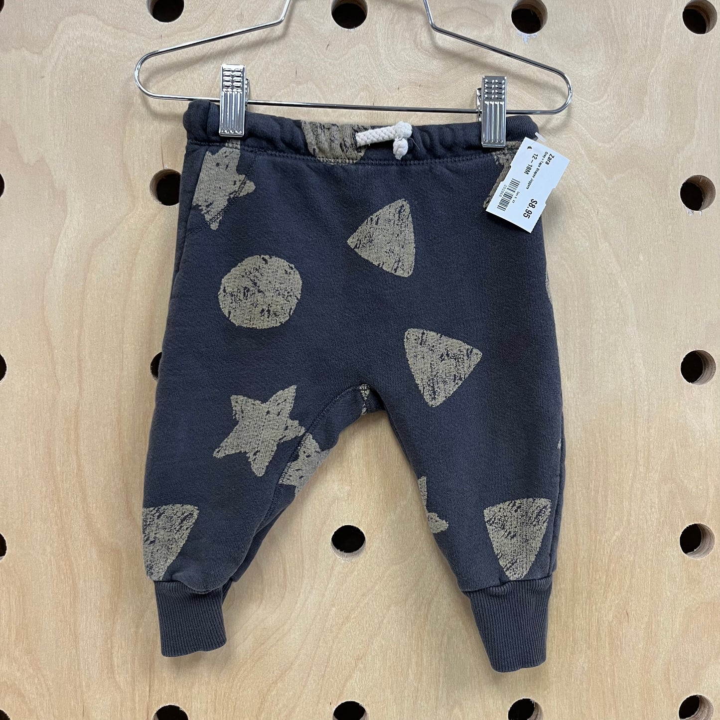 Grey+Tape Shapes Joggers