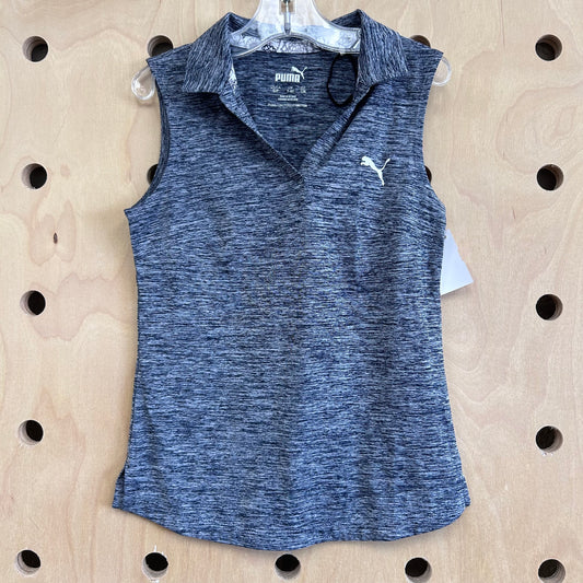 Blue Heather Active Collar Tank