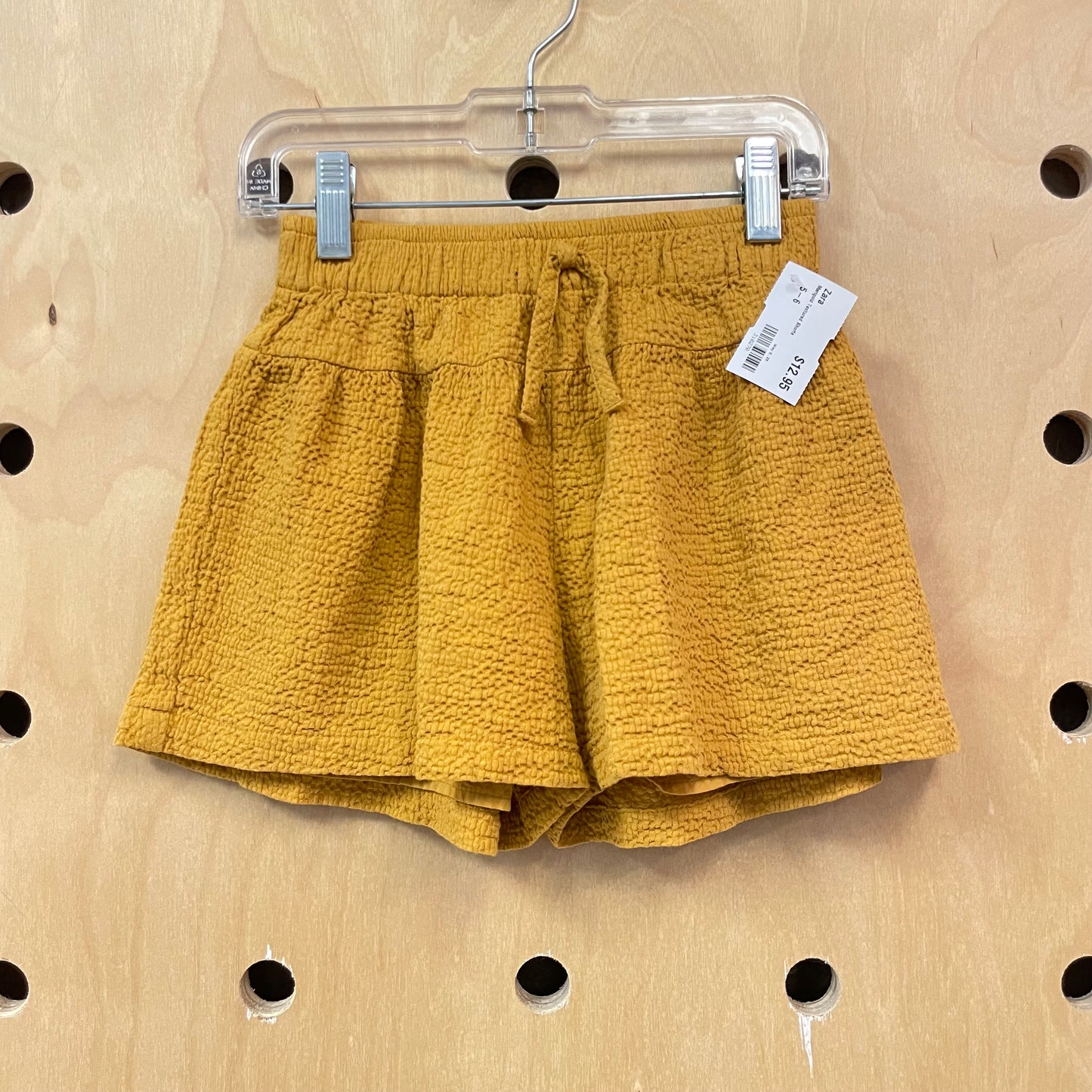 Marigold Textured Shorts