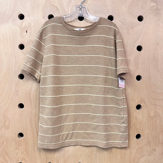 Tan & Cream Striped Tee