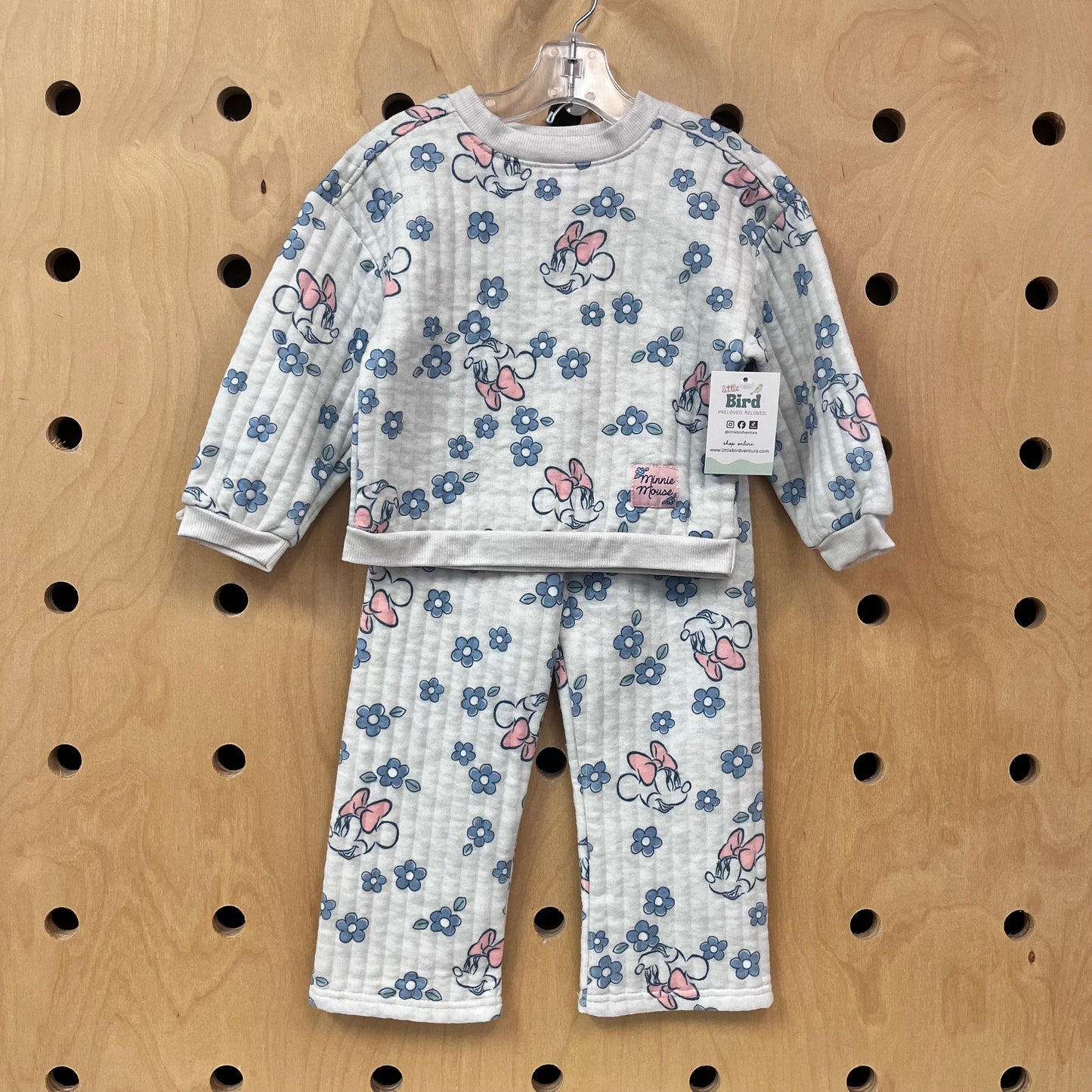 Floral Minnie Ribbed Outfit