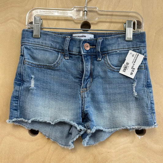 Denim Raw Hem Shorts