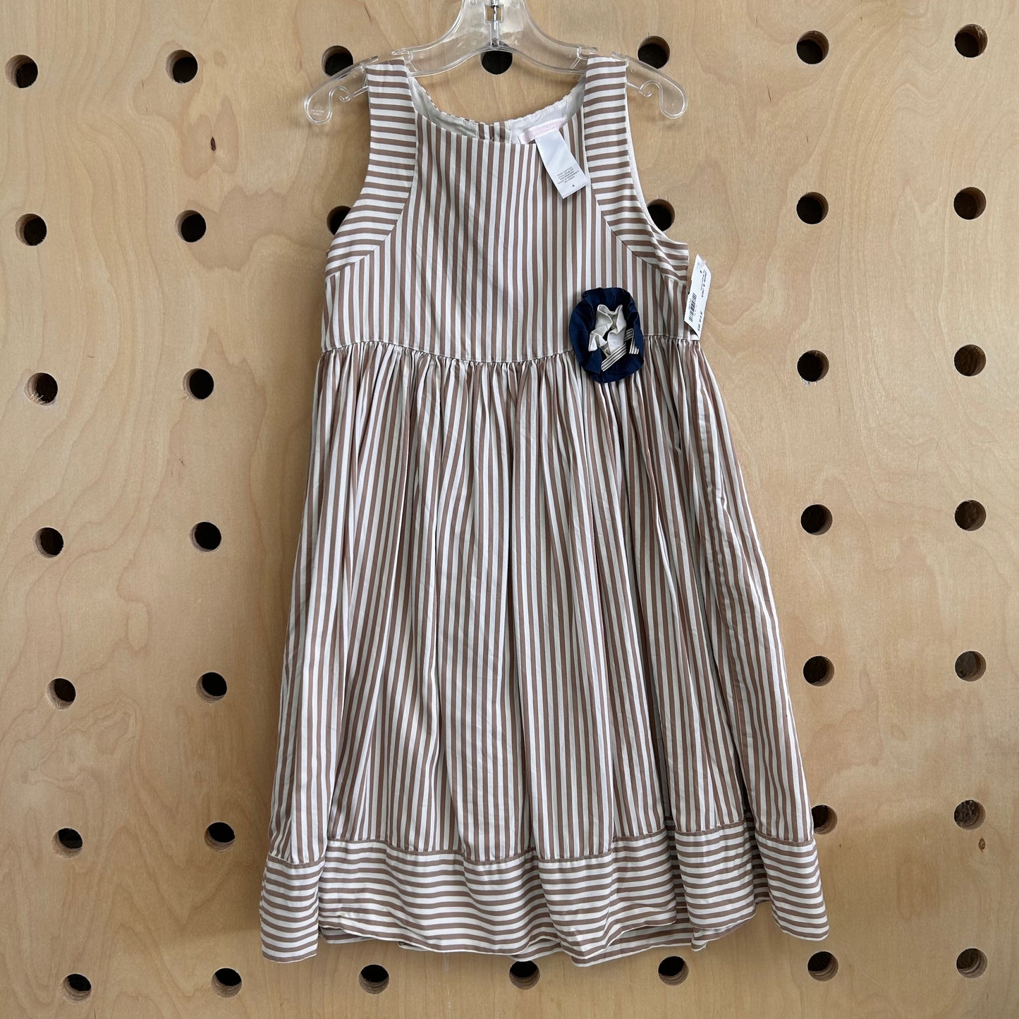 Tan Striped Dress