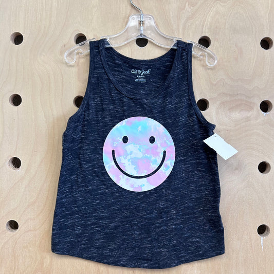 Grey Pastel Smiley Tank