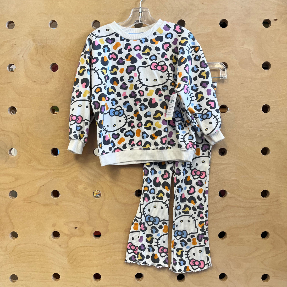 Cream Leopard Hello Kitty Outfit