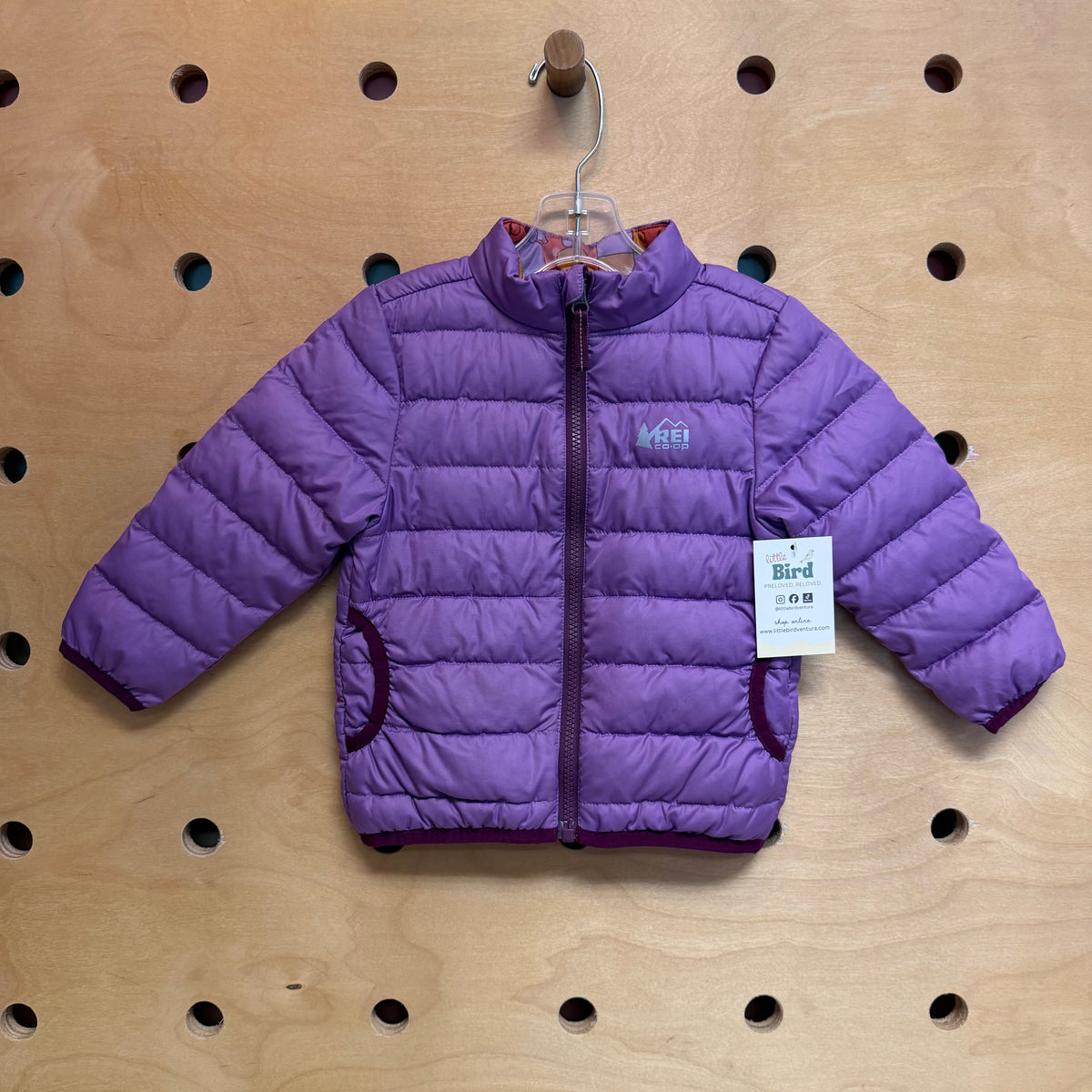 Purple Reversible 650 Down  Jacket
