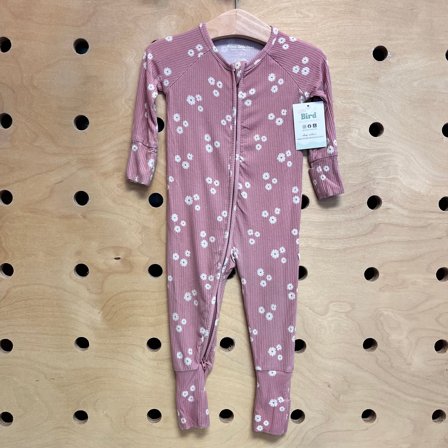 Pink Floral Bamboo Zippy