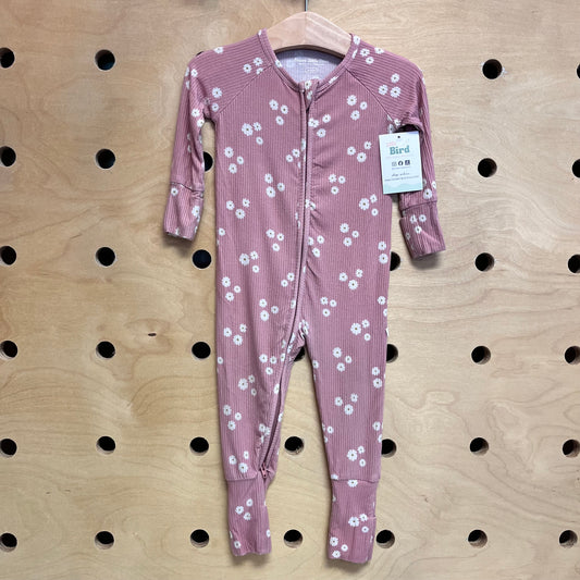 Pink Floral Bamboo Zippy
