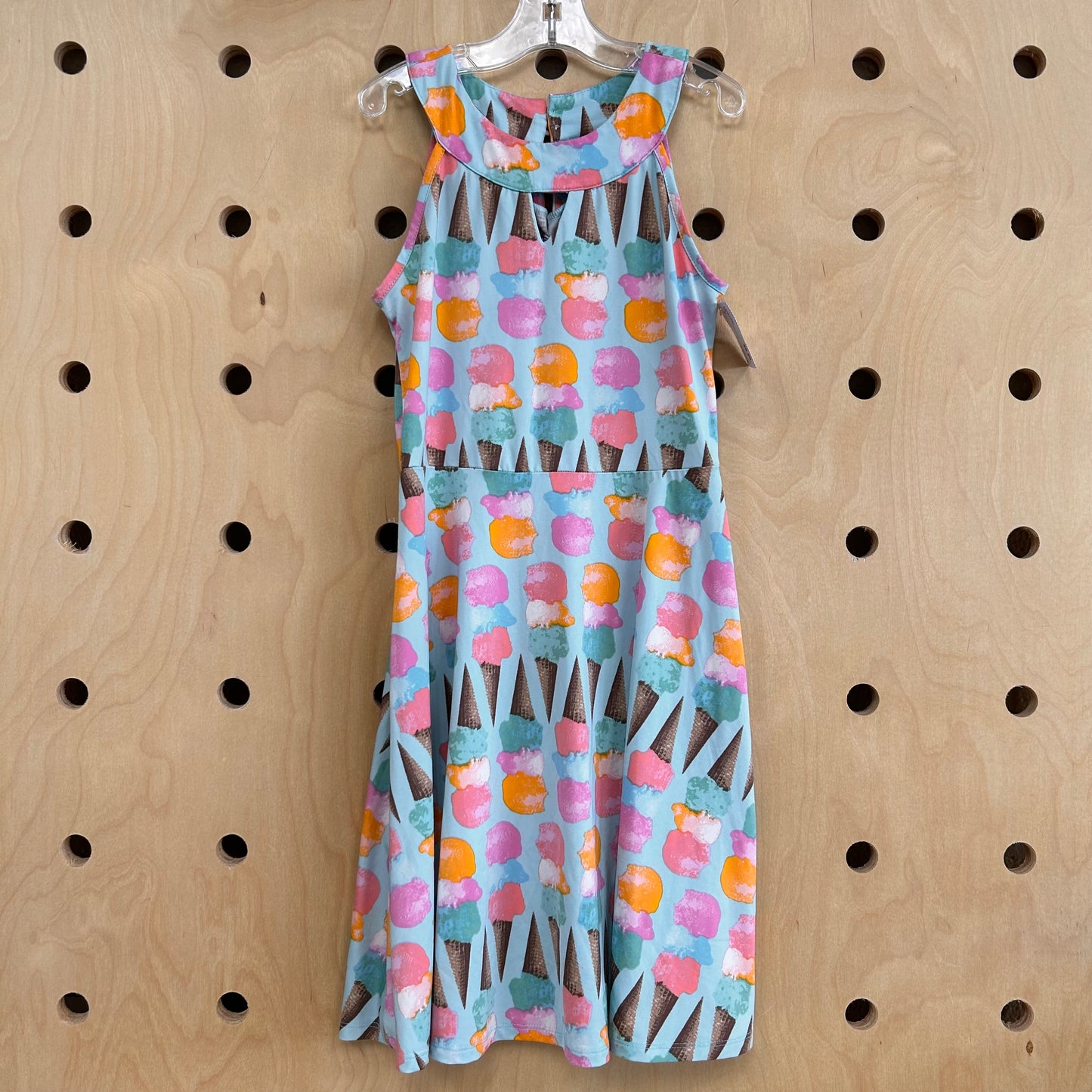Silky Blue Ice Cream Dress