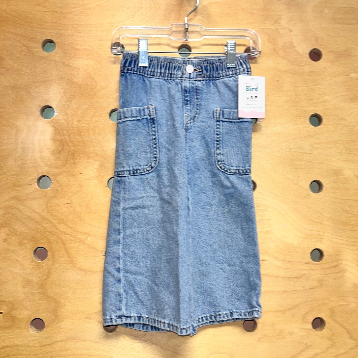 Wide Leg Pocket Denim Pants