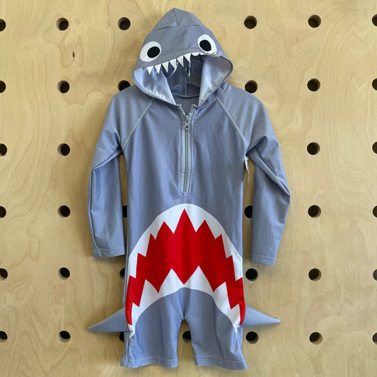 Blue Shark Rash Guard Swimsuit