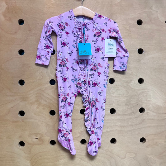 Pink Floral Bamboo Zippy NEW!