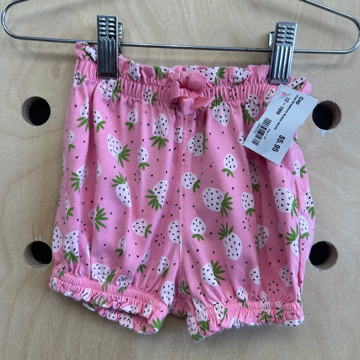 Pink Strawberry Bubble Shorts