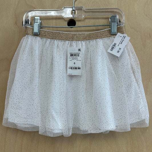 White & Gold Tulle Skirt NEW!