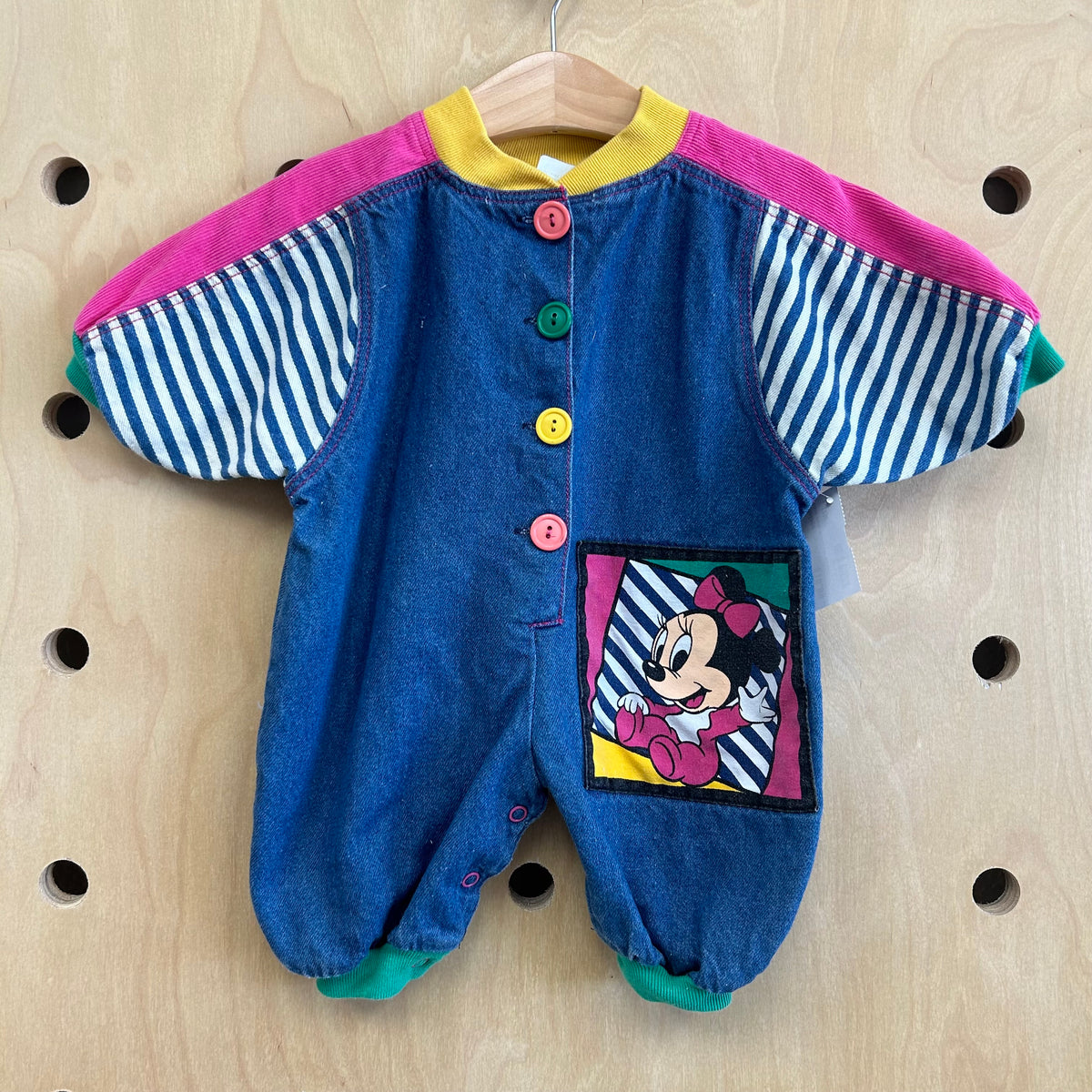 Disney Babies Minnie Denim Romper