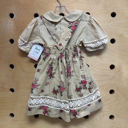 Viyella House Beige Floral Dress