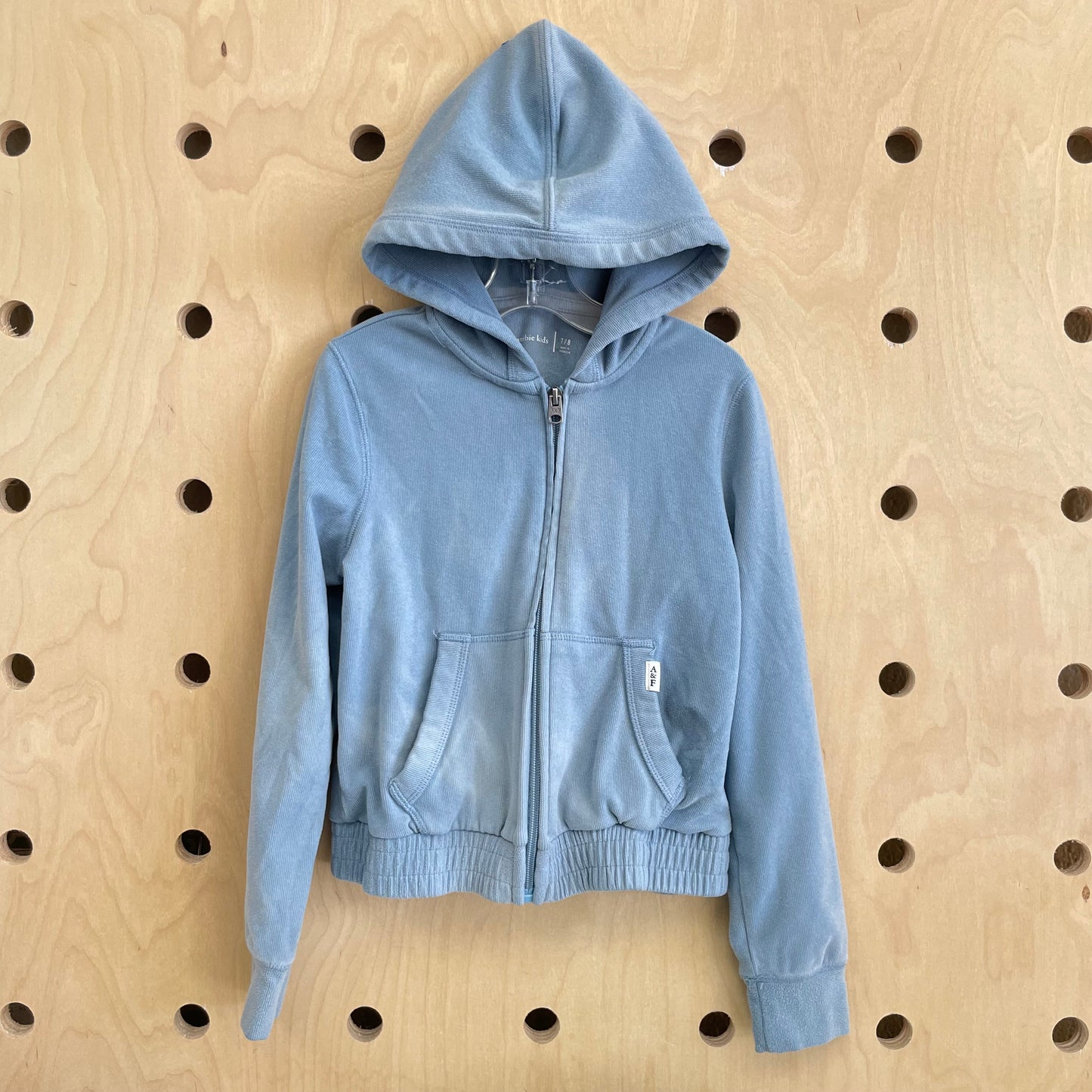 Blue Soft Zip Hoodie