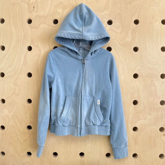 Blue Soft Zip Hoodie