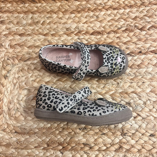 Gold Leopard Flats