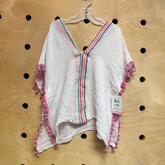 Multiocolor Sheer Kimono