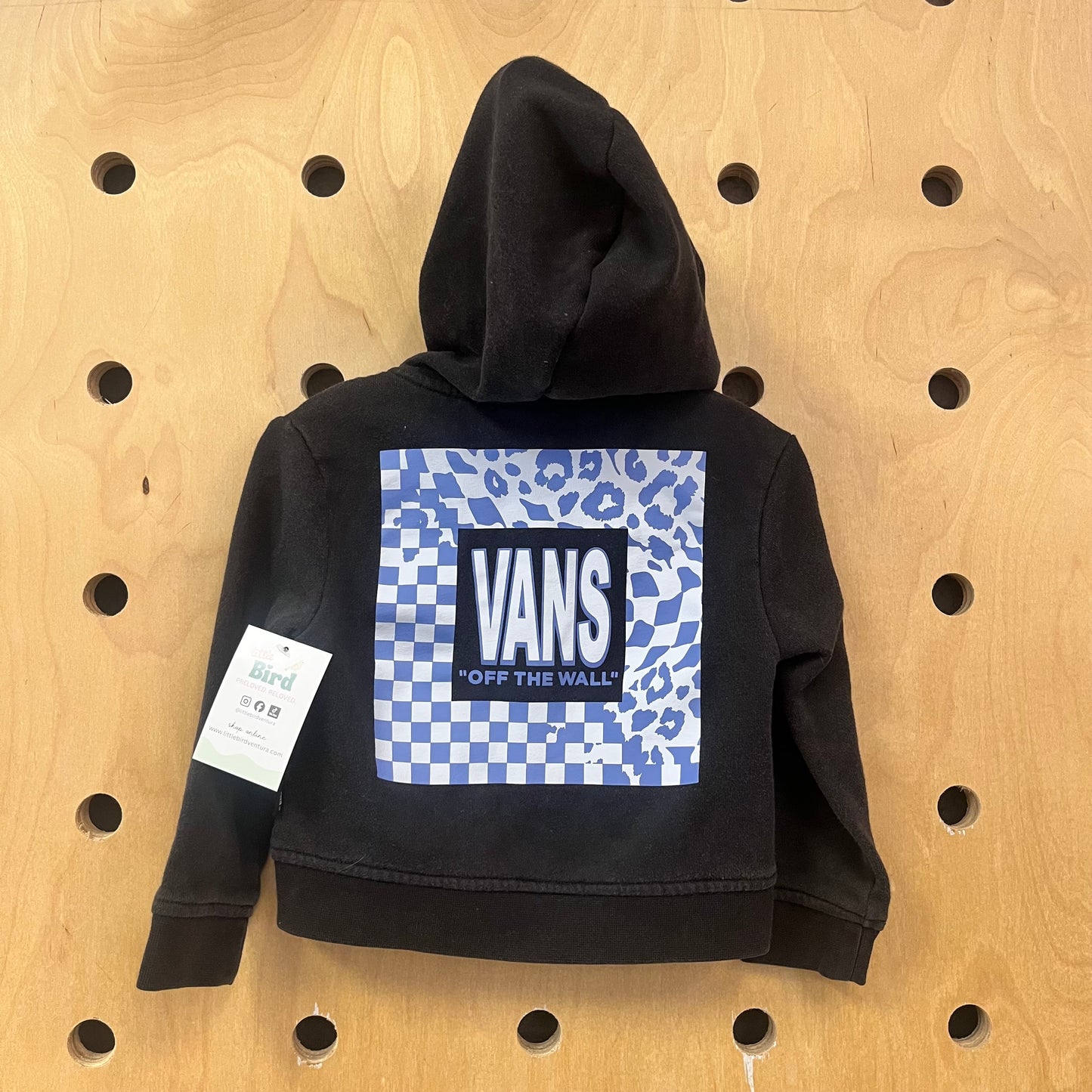 Leopard Checker Logo Zip Hoodie