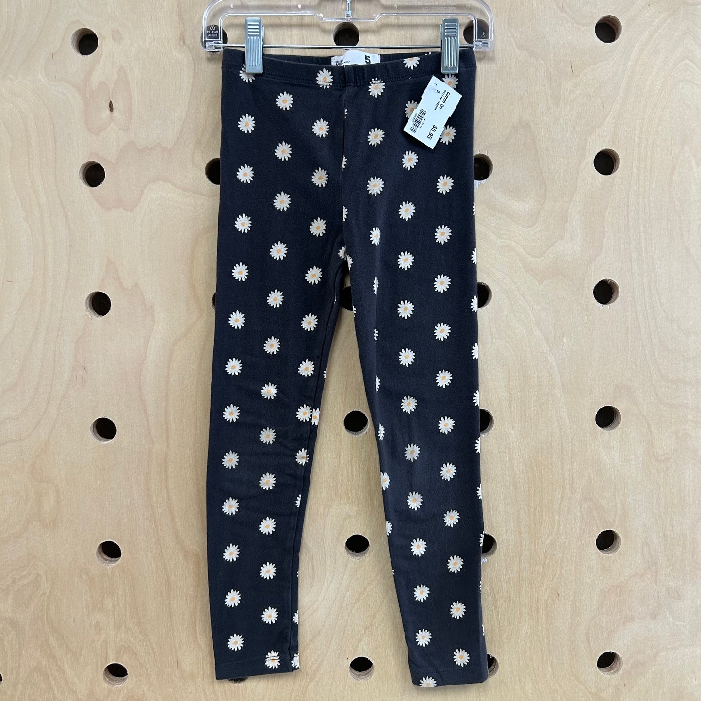 Grey Daisy Leggings
