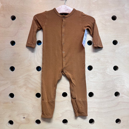 Brown Bamboo Snap Pajamas