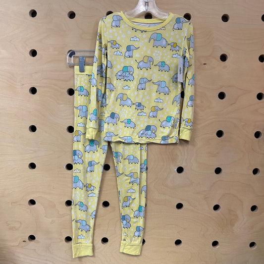 Yellow Bamboo Elephant Pajamas
