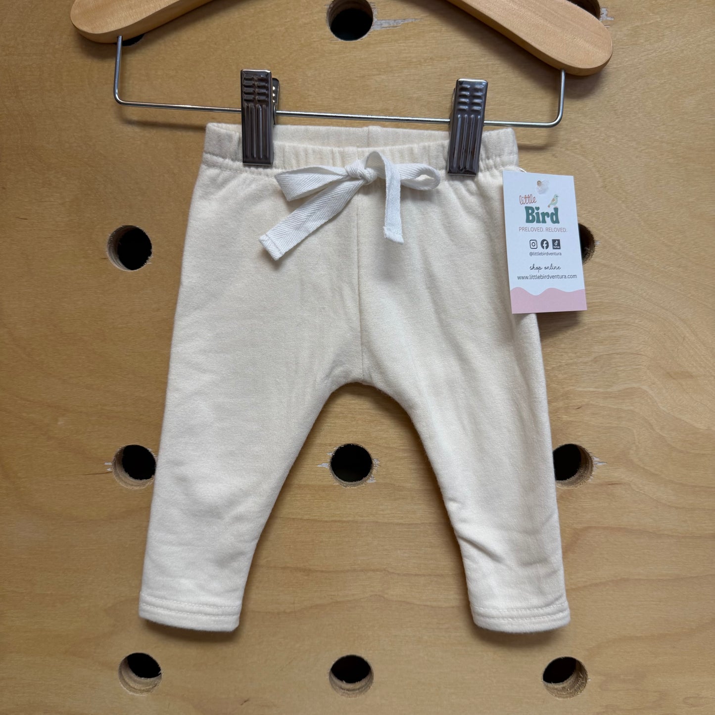 Cream Cotton Pants