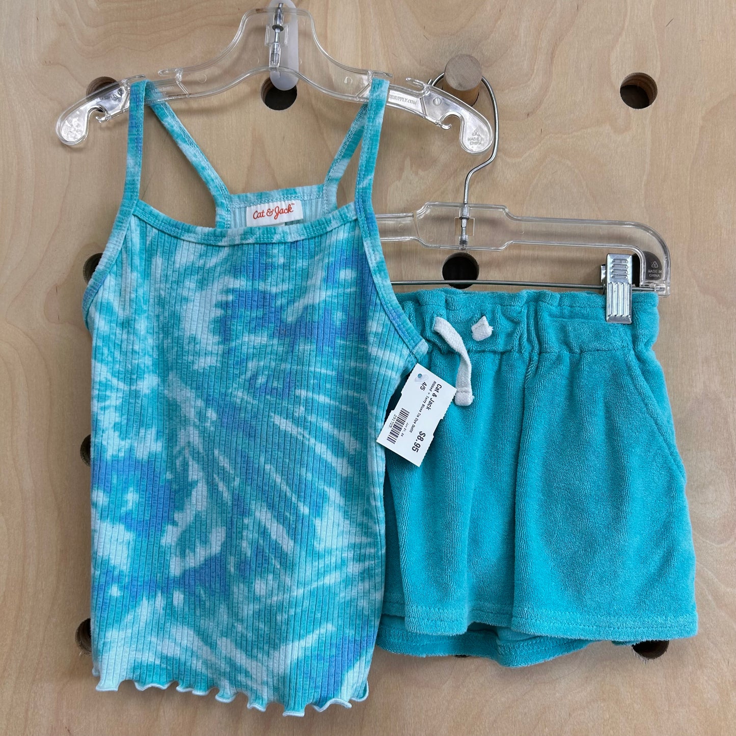 Ribbed + Terry Blues Tie Dye Outfit