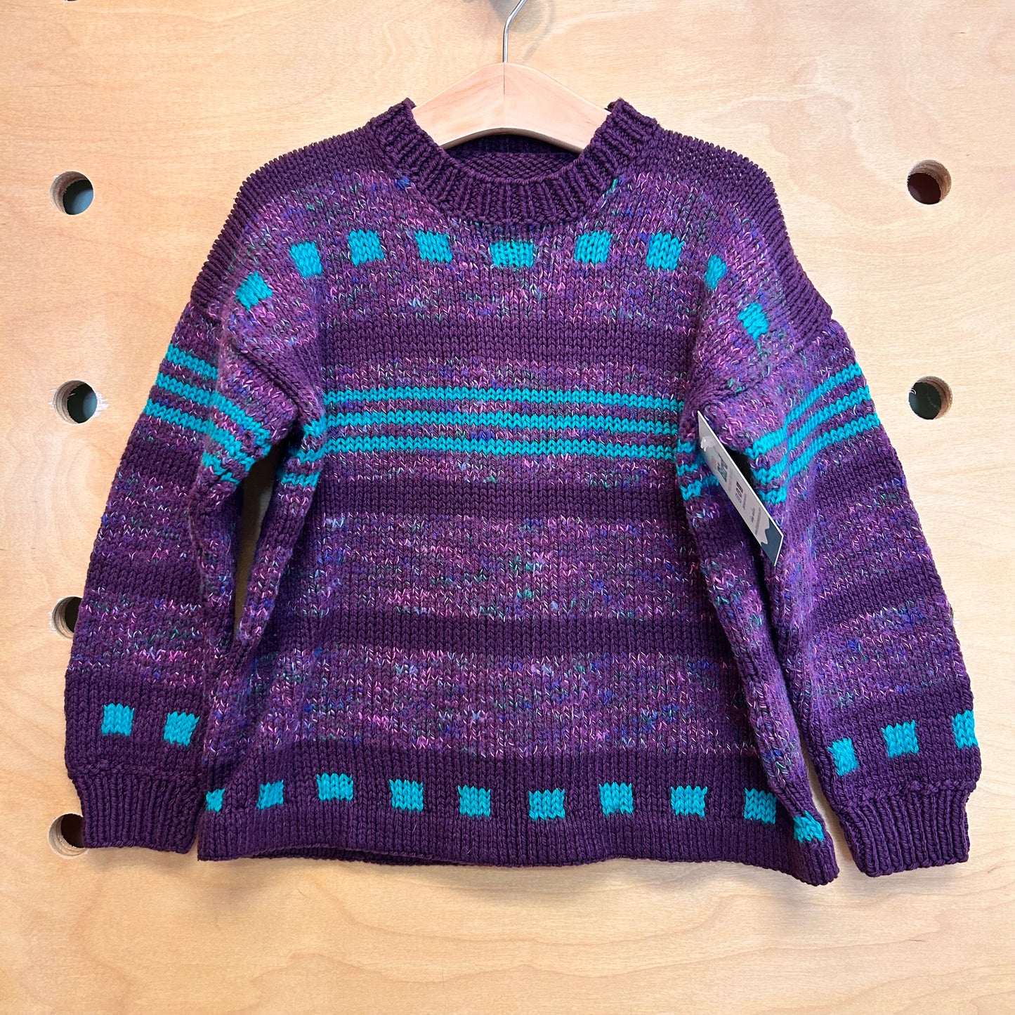 Purple & Teal Sweater