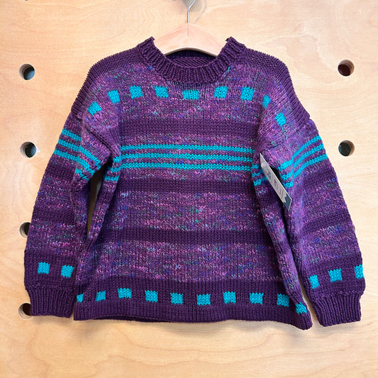 Purple & Teal Sweater