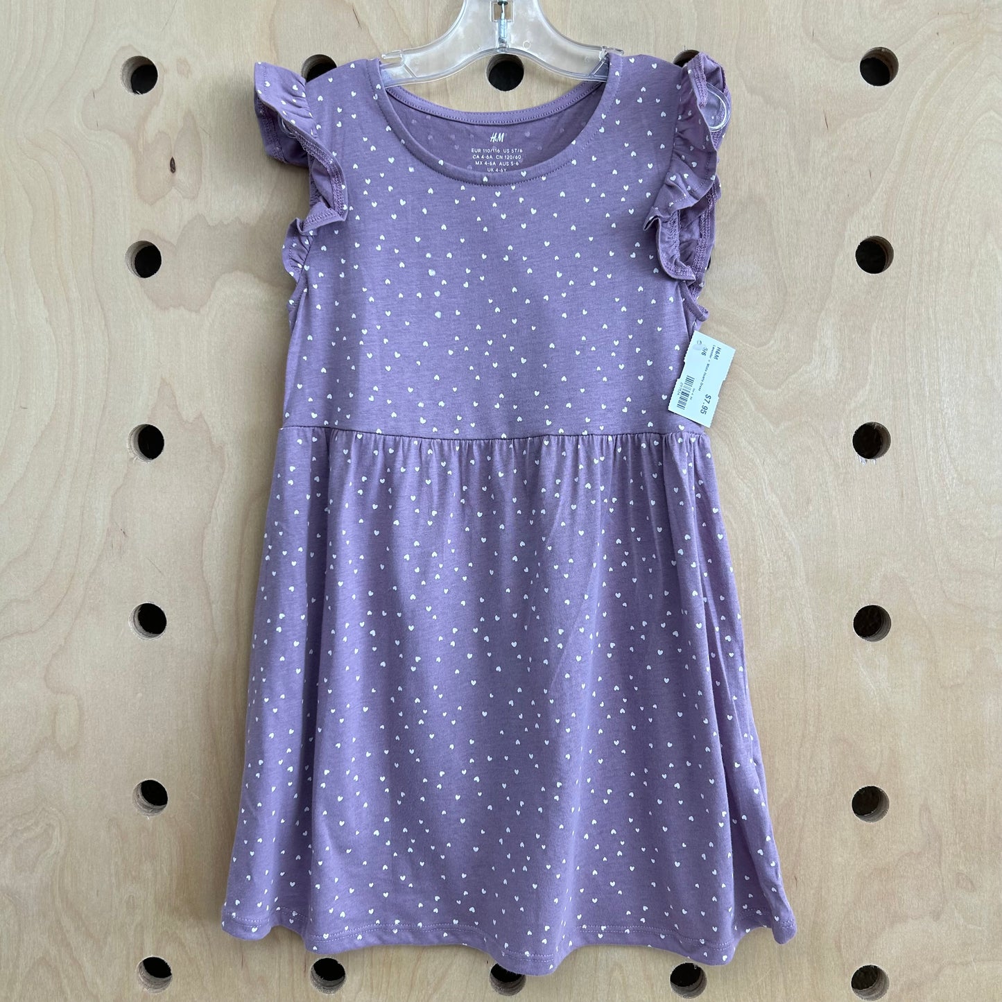 Lavender + White Hearts Dress