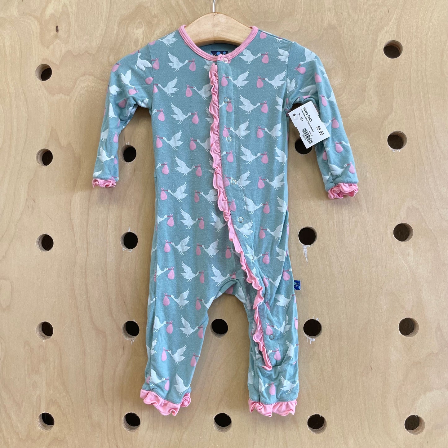 Green Swan Babies Bamboo Romper