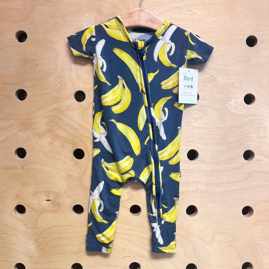 Teal/Yellow Bamboo Bananas Zippy