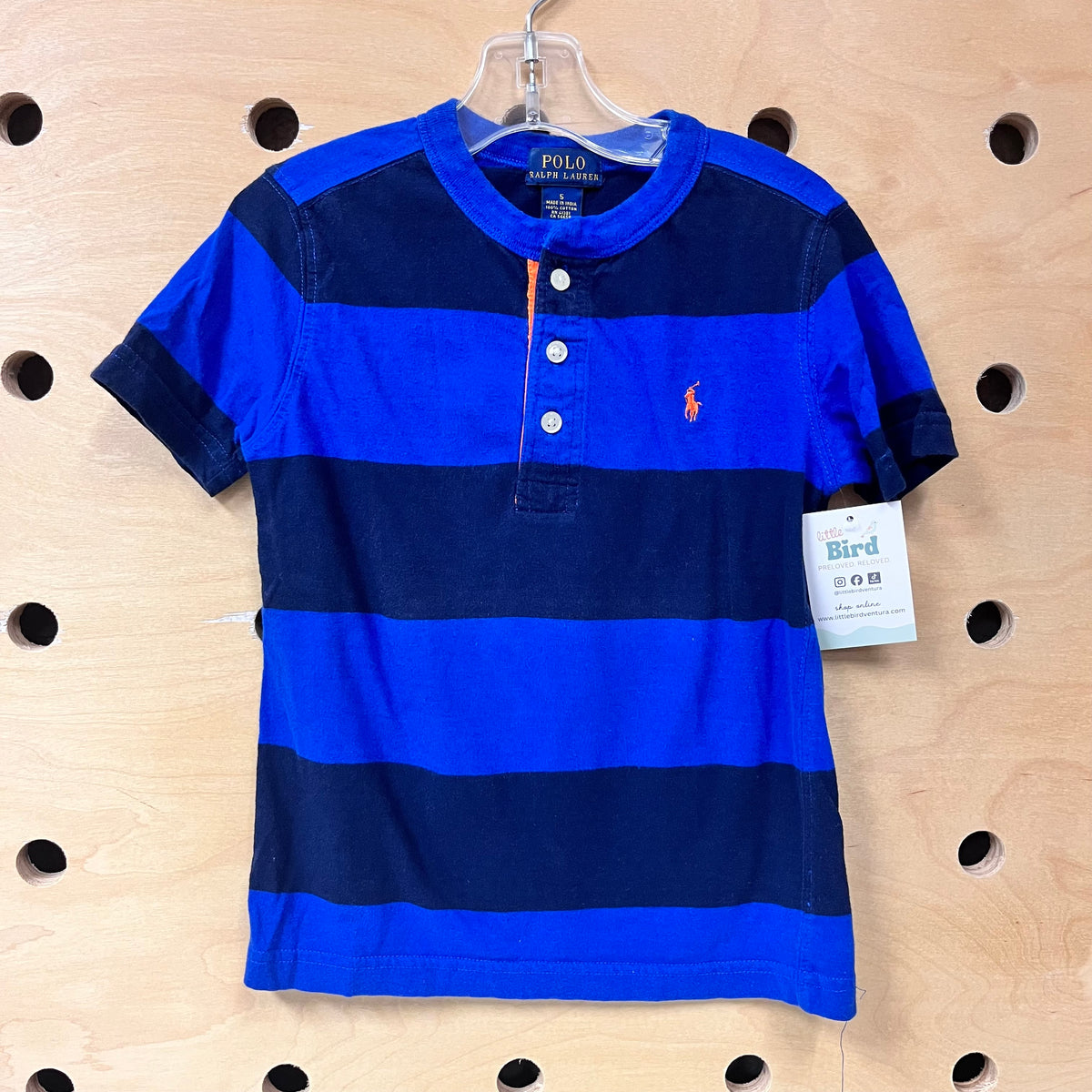 Blue Striped Henley