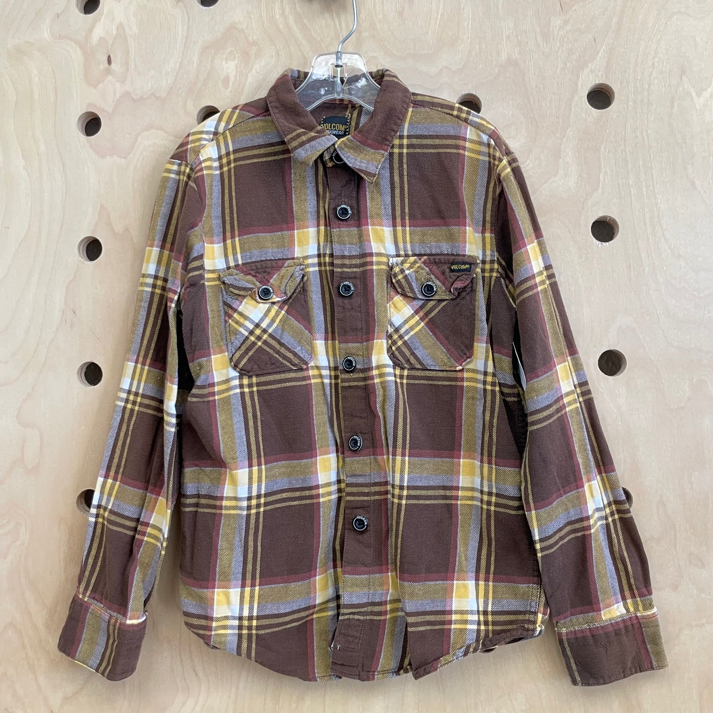 Brown + Yellow Plaid Flannel