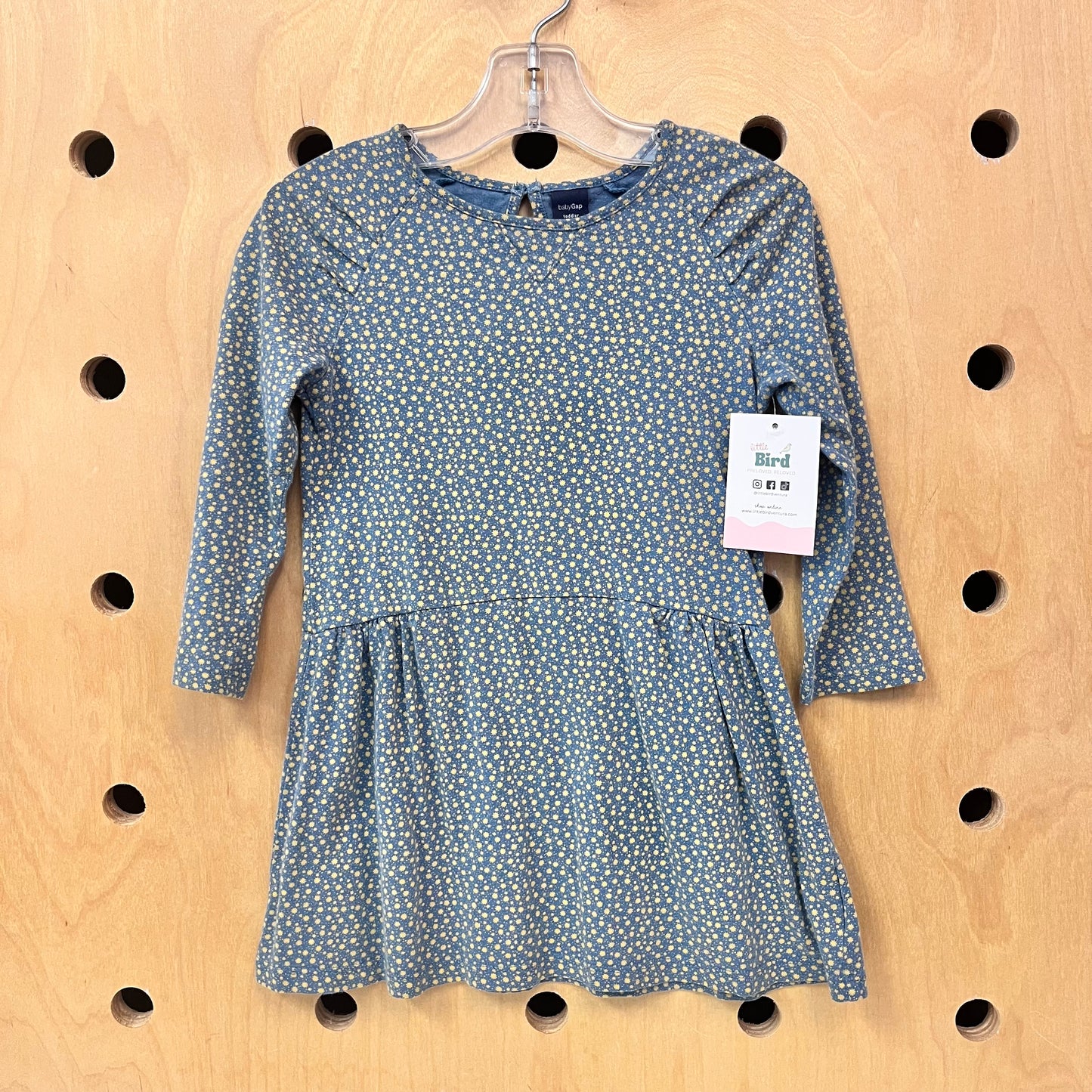 Blue + Yellow Bursts Dress